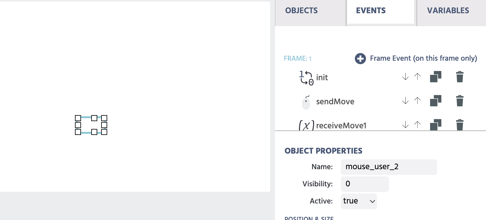 Hidding the cursors in Labvanced so that when the multi participant study experiment starts one of the cursor visibility is shown when the experiment starts