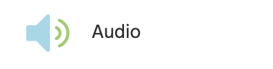 The Audio object icon.