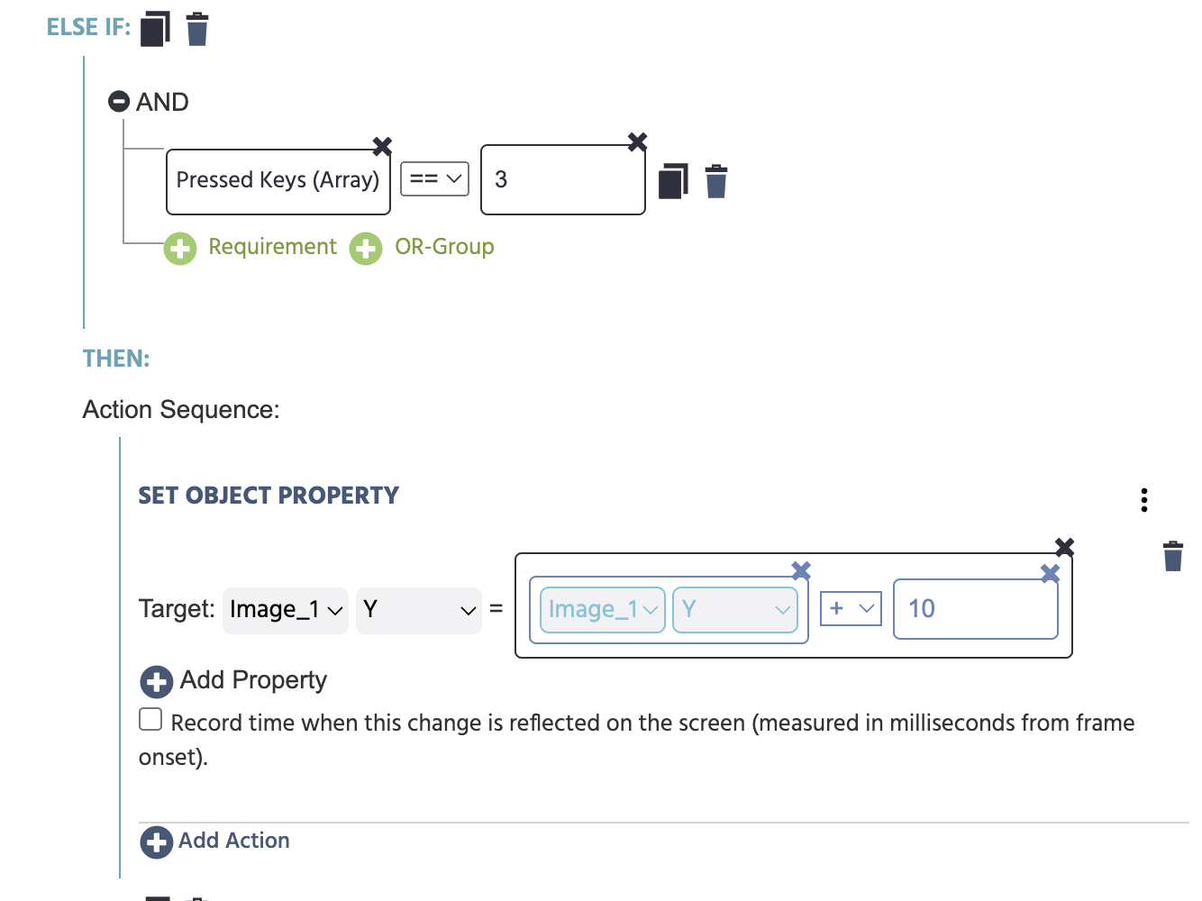 Another example of how to assign specific actions to gamepad keys