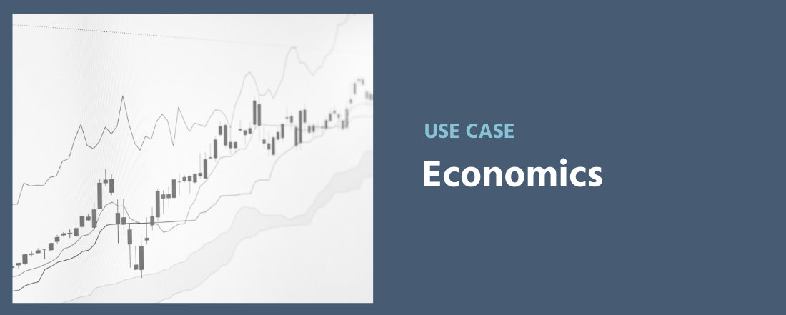 A stock market symbol, representing stimuli from a task created in Labvanced, a powerful economics research software platform.